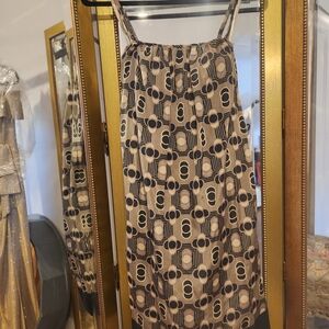 Ted Baker Black and Cream Patterned Dress